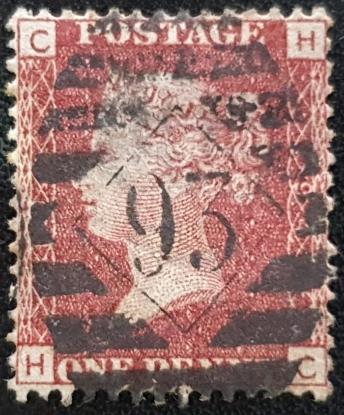 Great Britain Queen Victoria 1864  SG43 1d red Plate 194 HC used