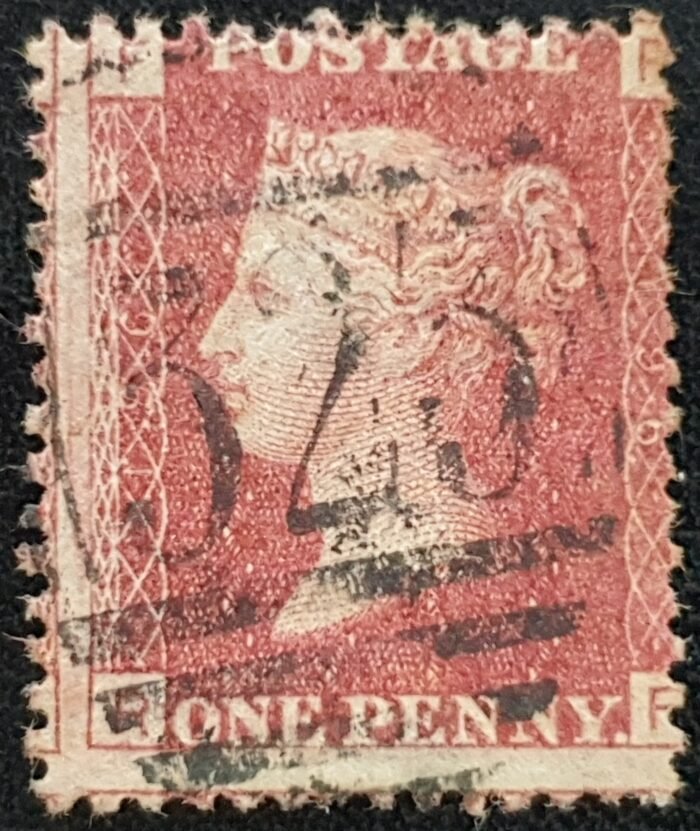 Great Britain Queen Victoria 1864 SG43 1d red Plate 196 RF used