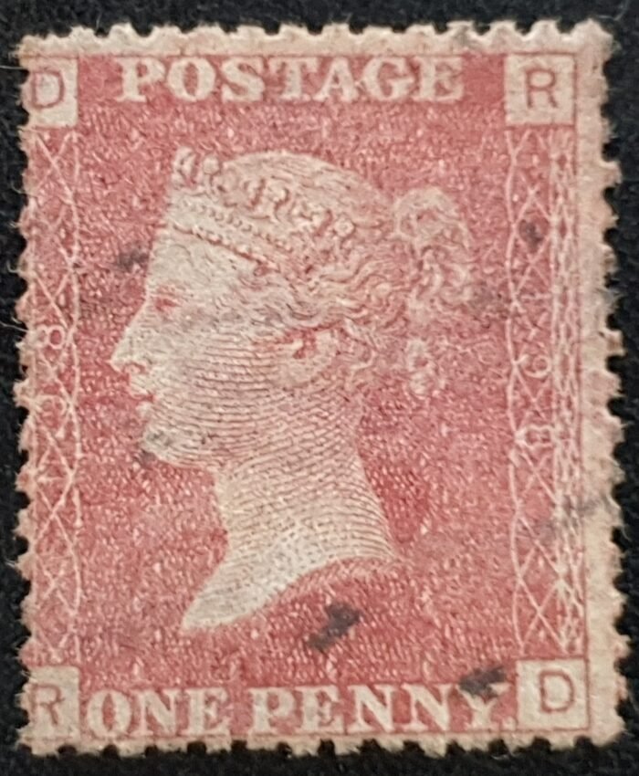 Great Britain Queen Victoria 1864 SG43 1d red Plate 198 RD used