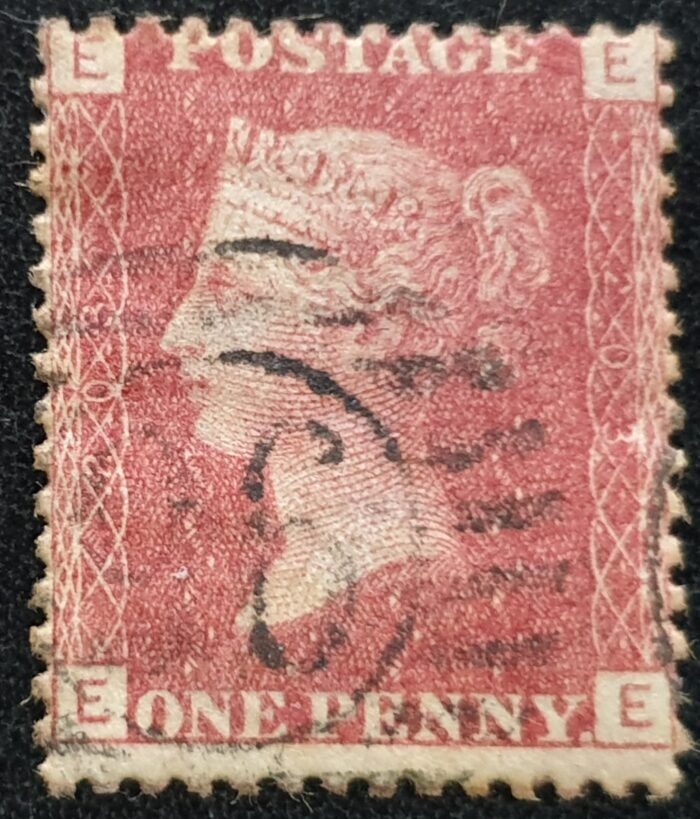 Great Britain Queen Victoria 1864 SG43 1d red Plate 203 EE used