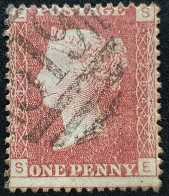 Great Britain Queen Victoria 1864 SG43 1d red Plate 204 SE used