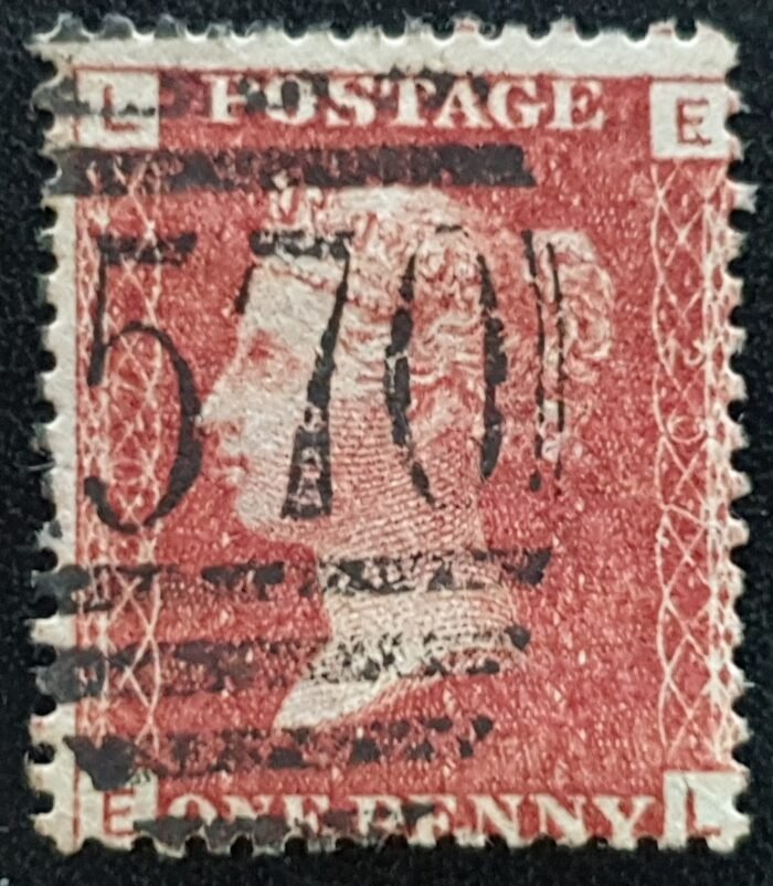 Great Britain Queen Victoria 1864 SG43 1d red Plate 207 EL used