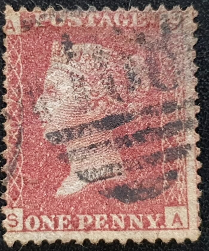 Great Britain Queen Victoria 1864 SG43 1d red Plate 207 SA used