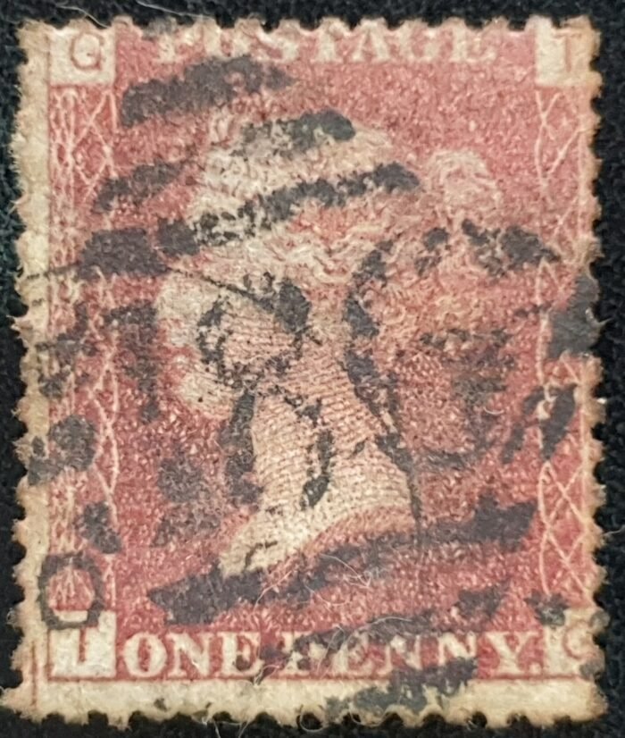 Great Britain Queen Victoria 1864 SG43 1d red Plate 212 TG used