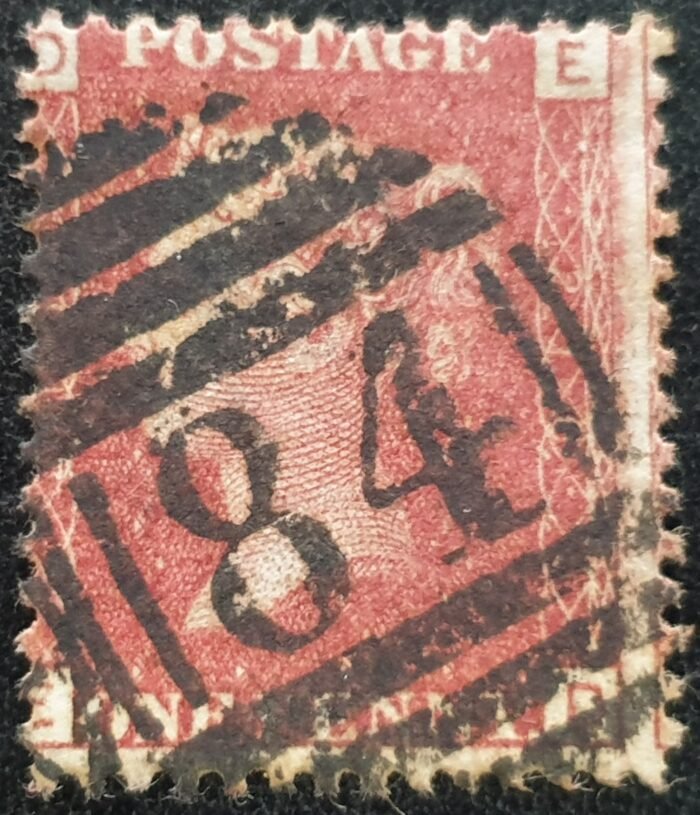 Great Britain Queen Victoria 1864 SG43 1d red Plate 216 ED used