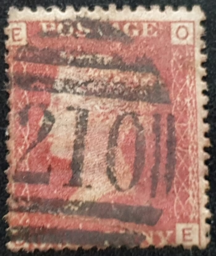 Great Britain Queen Victoria 1864 SG43 1d red Plate 217 OE used