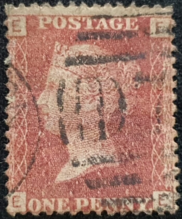 Great Britain Queen Victoria 1864 SG43 1d red Plate 218 EE used