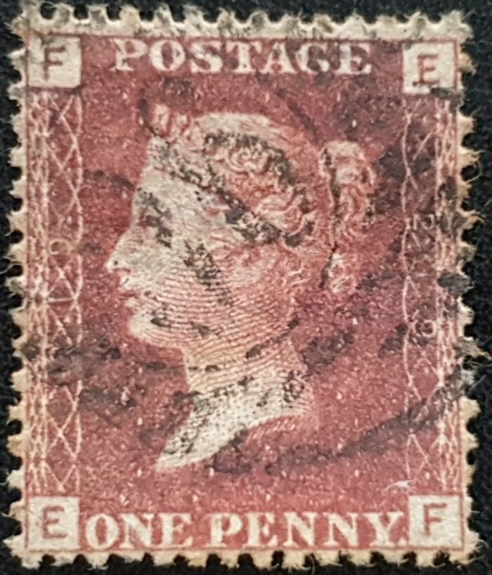 Great Britain Queen Victoria 1864 SG43 1d red Plate 219 EF used