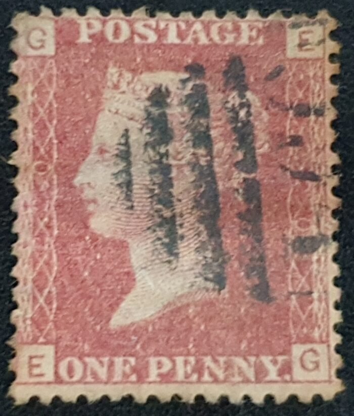 Great Britain Queen Victoria 1864 SG43 1d red Plate 220 EG used