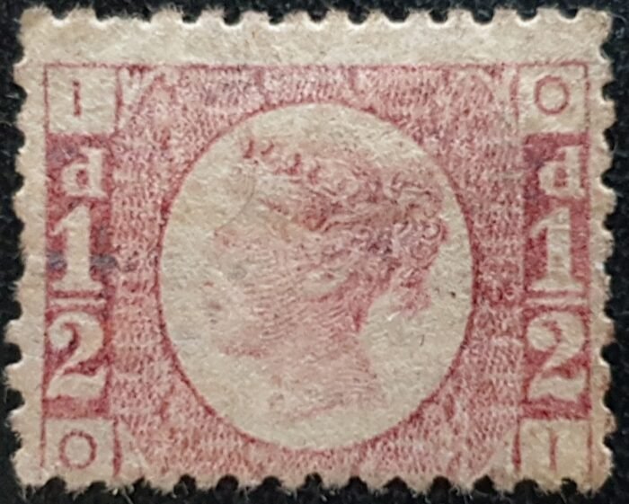 Great Britain Queen Victoria SG48 1/2d rose red Plate 12 OI unused