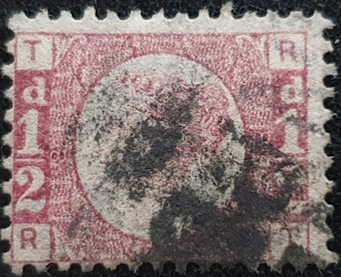 Great Britain Queen Victoria  SG48 1/2d rose red Plate 8 RT used