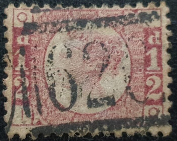 Great Britain Queen Victoria SG48 1/2d rose red Plate 19 IQ used