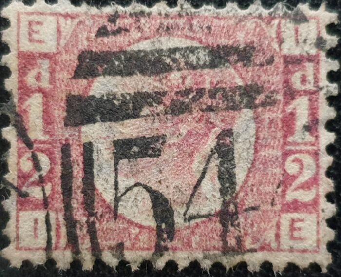 Great Britain Queen Victoria SG48/9 1/2d rose red Plate 3 IE used